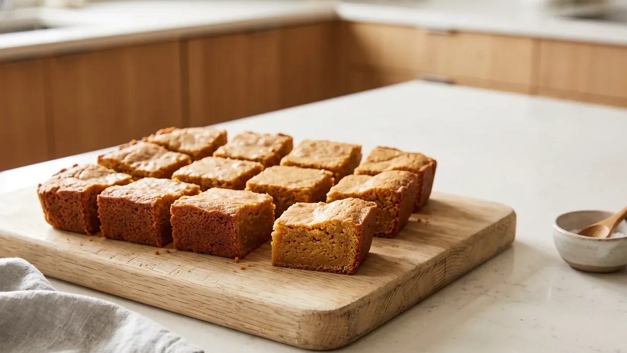 Chewy Blondies, the cheapest recipe in this collection.