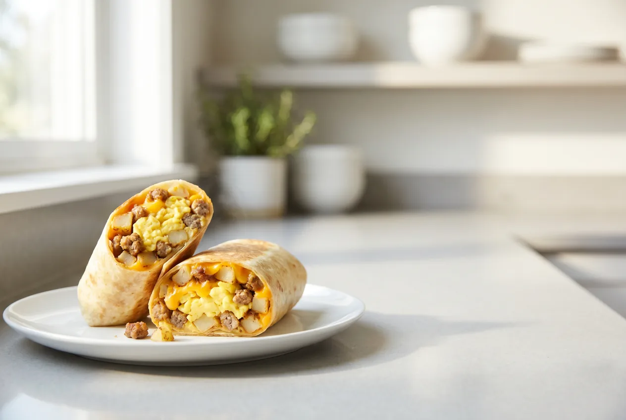 Freezer Breakfast Burritos