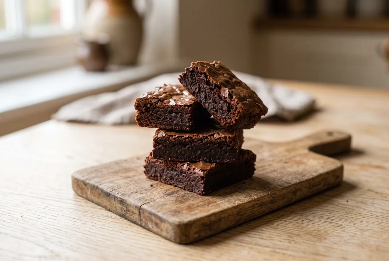 Fudgy Brownies with a Crackly Top