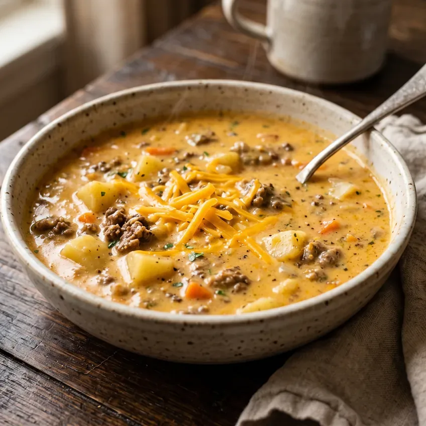 Cheeseburger Soup