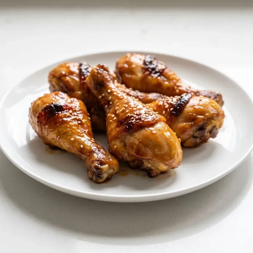 Sticky Glazed Chicken Drumsticks