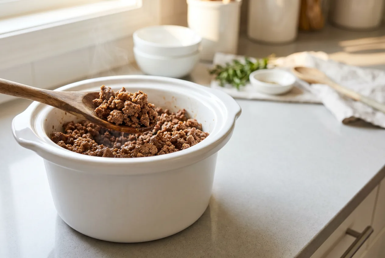 Ground Beef Crock Pot Base