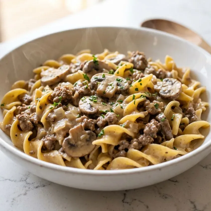 Ground Beef Stroganoff
