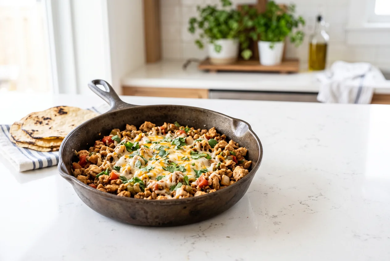 Ground Chicken Taco Skillet