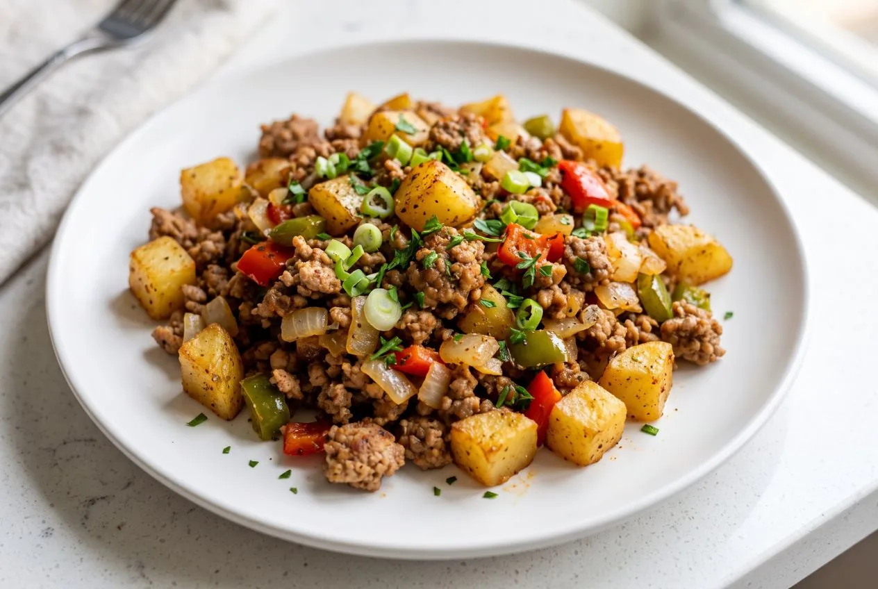 Ground Turkey and Potatoes
