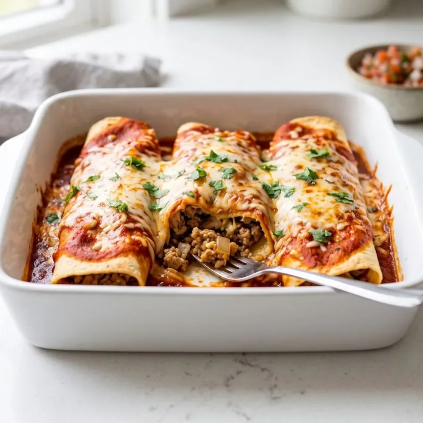 Ground Turkey Enchiladas