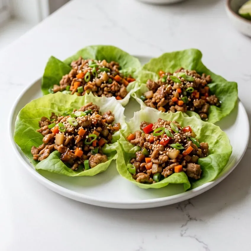 Ground Turkey Lettuce Wraps