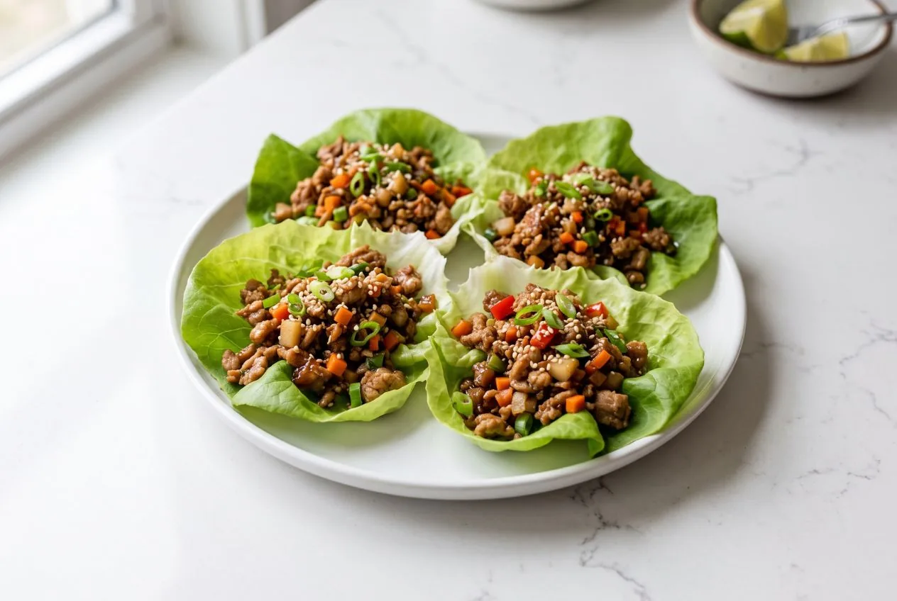 Ground Turkey Lettuce Wraps