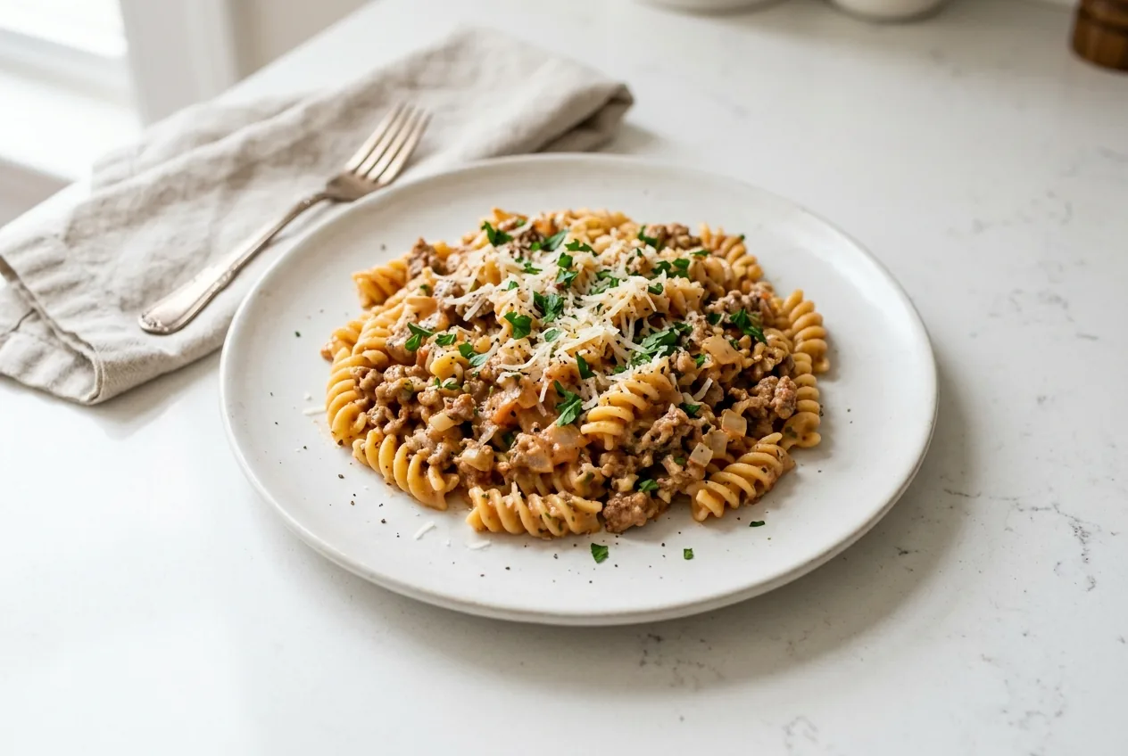 Ground Turkey Pasta
