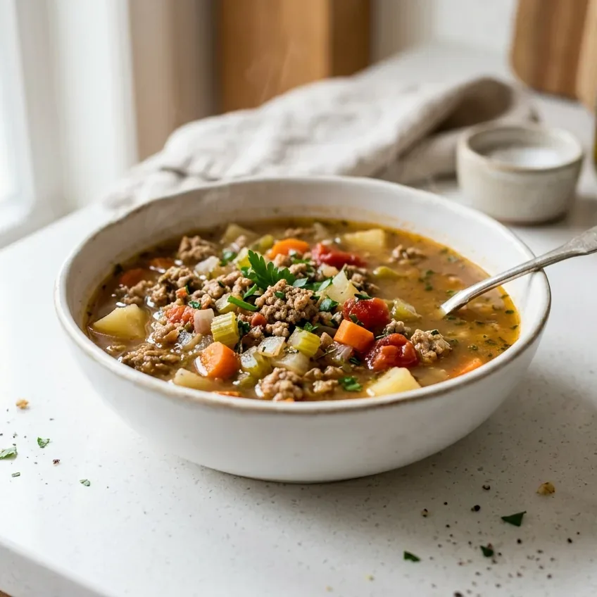 Ground Turkey Soup
