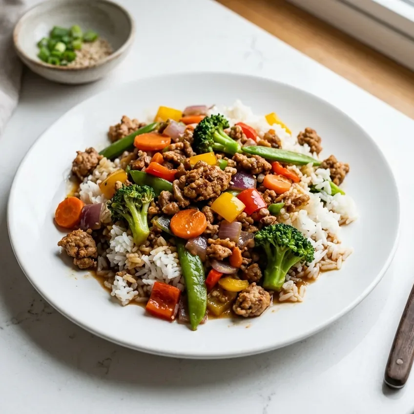 Ground Turkey Stir Fry