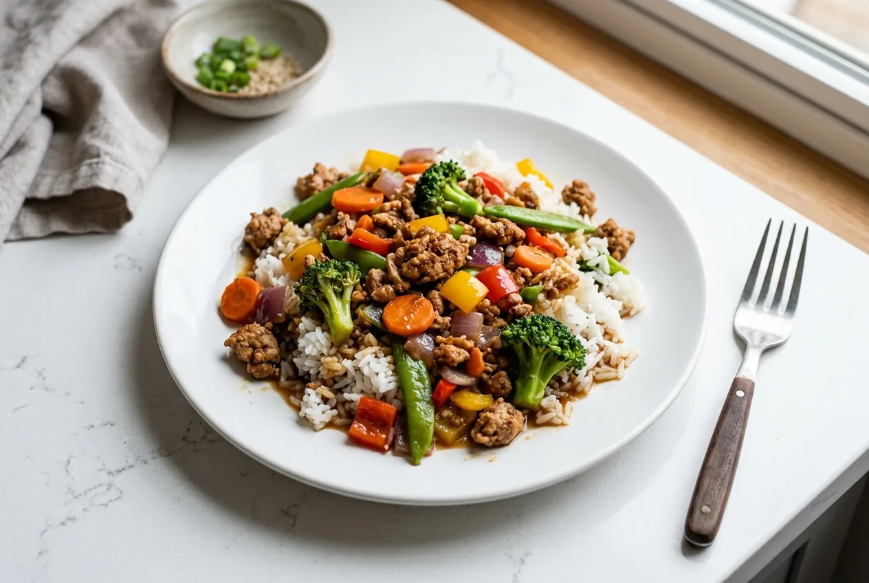 Ground Turkey Stir Fry