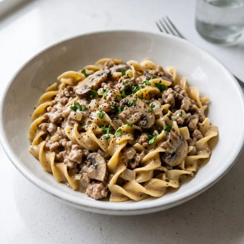 Ground Turkey Stroganoff