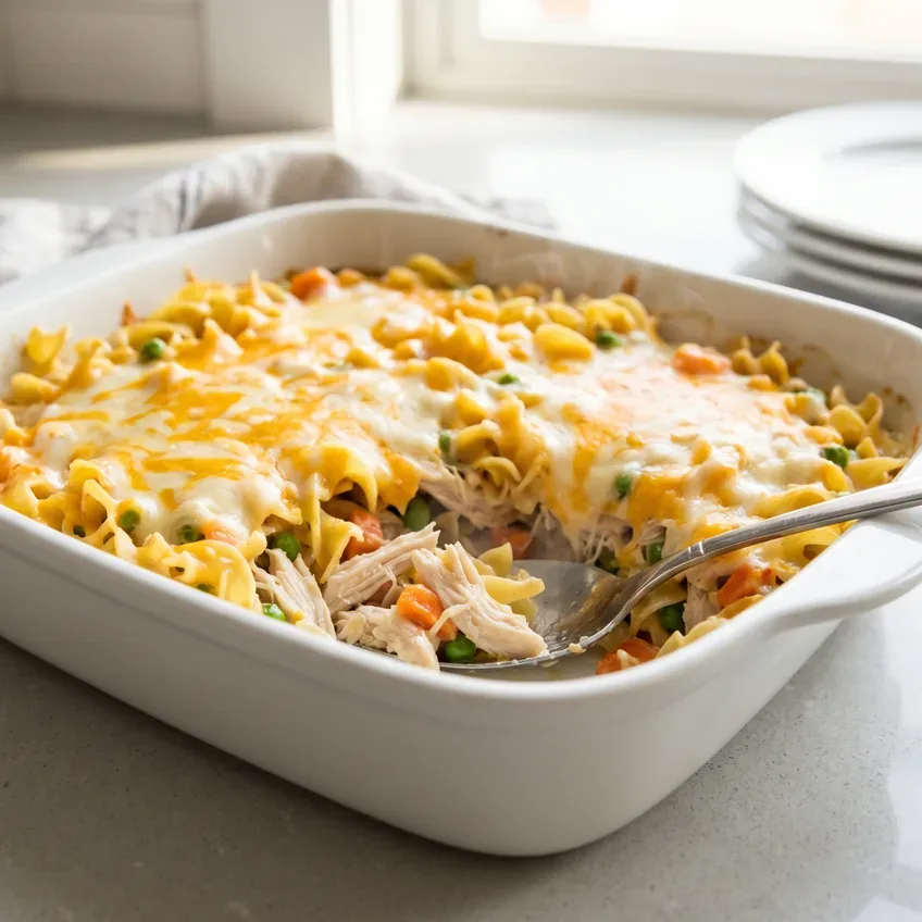 Leftover Rotisserie Chicken Casserole