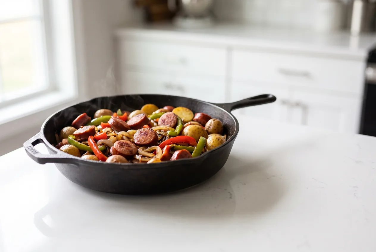 Smoked Sausage and Potato Sheet Pan