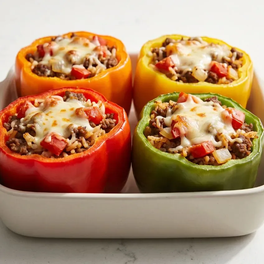 Ground Beef Stuffed Peppers