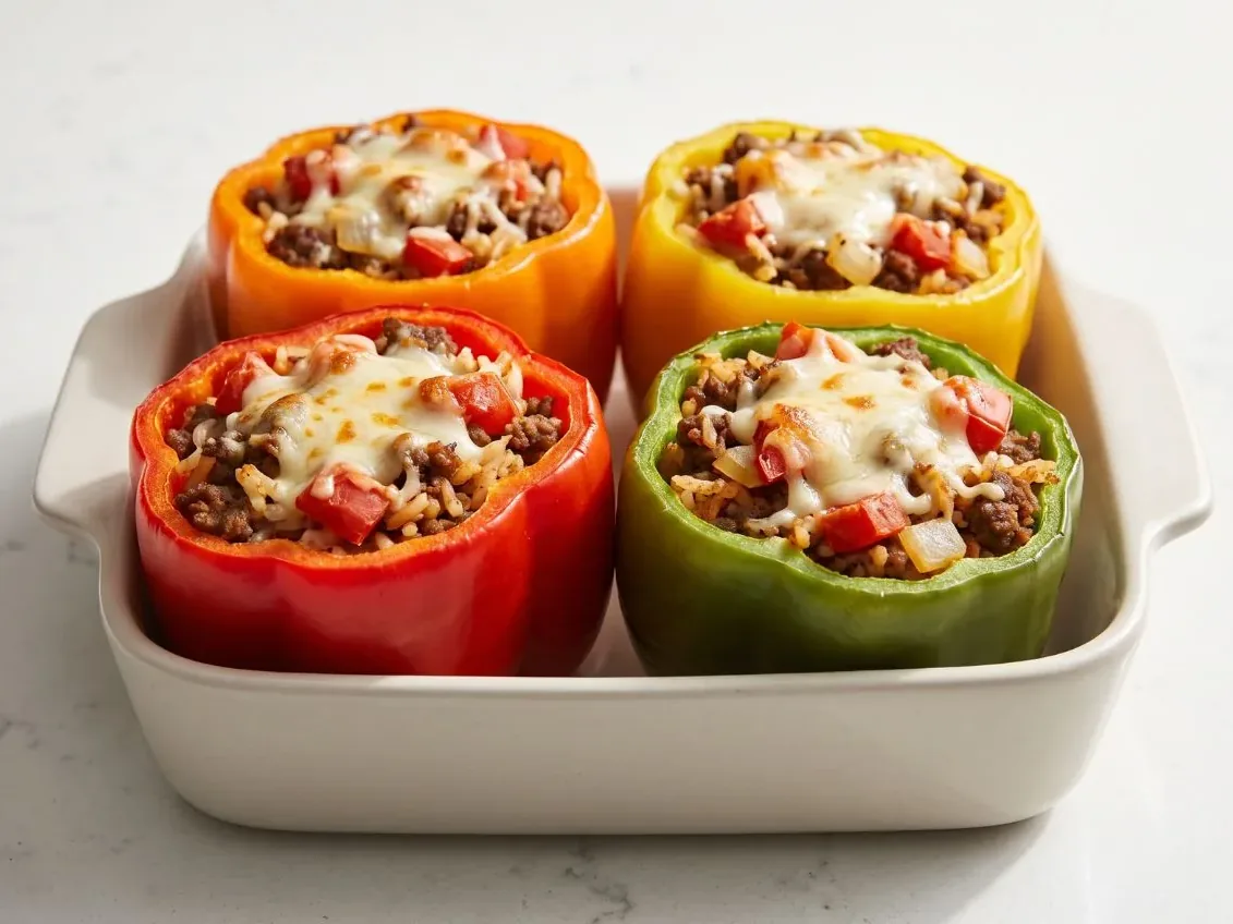 Ground Beef Stuffed Peppers