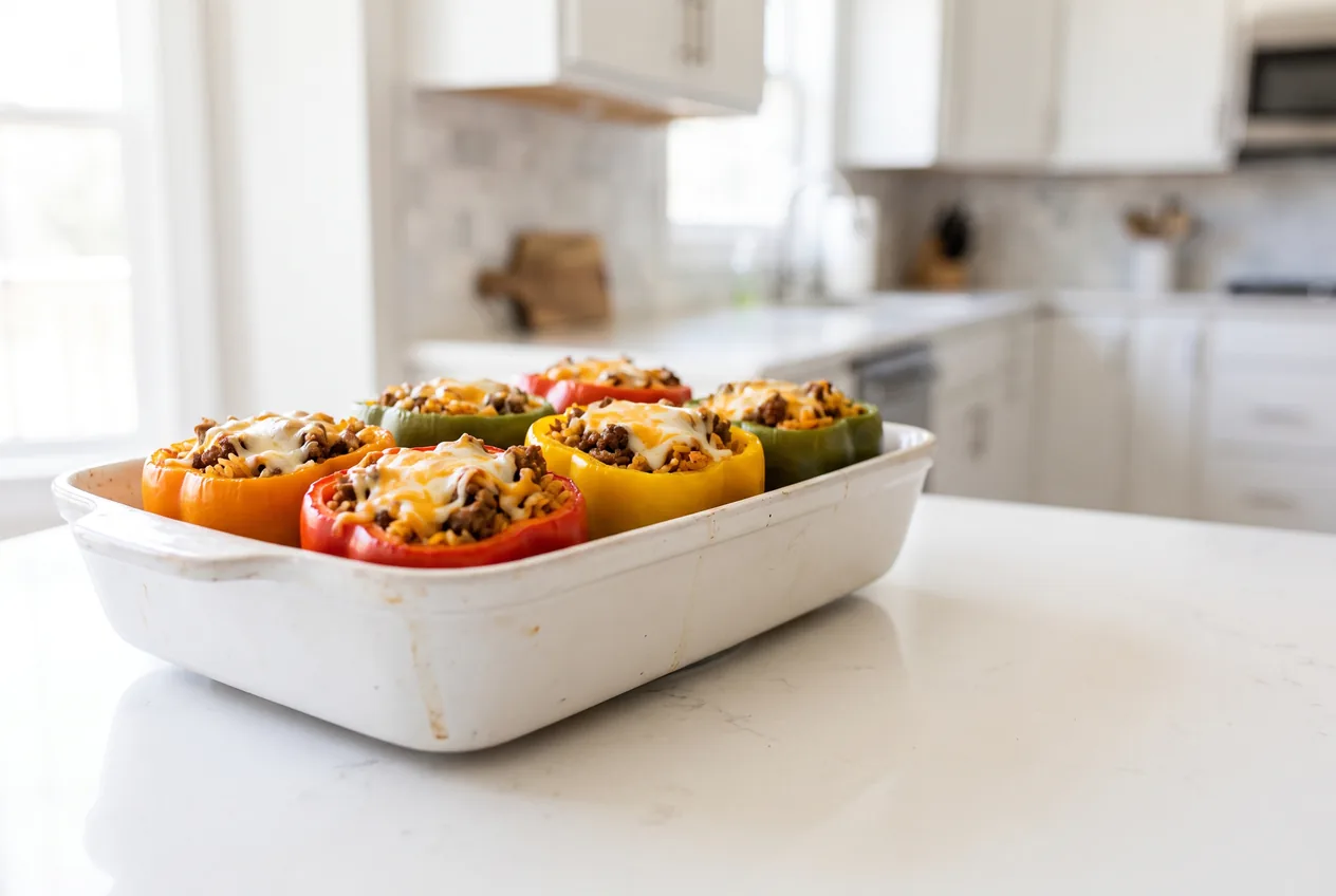 Ground Beef Stuffed Peppers