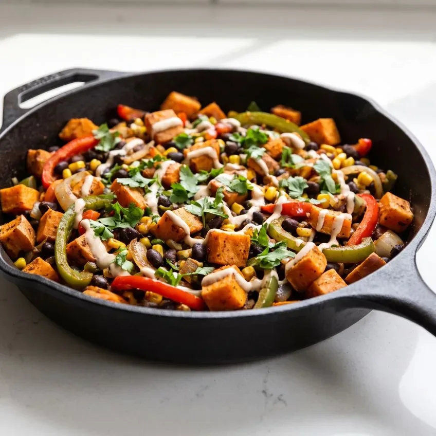 Sweet Potato & Black Bean Skillet