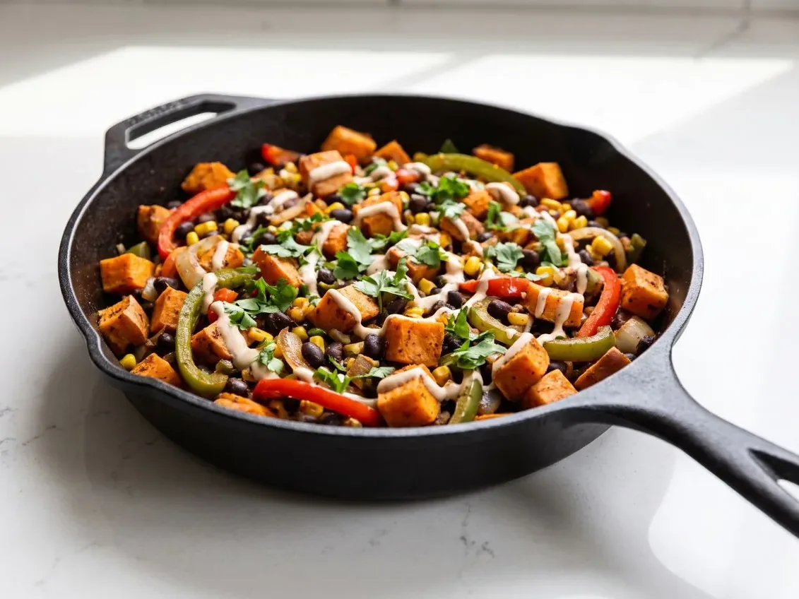 Sweet Potato & Black Bean Skillet