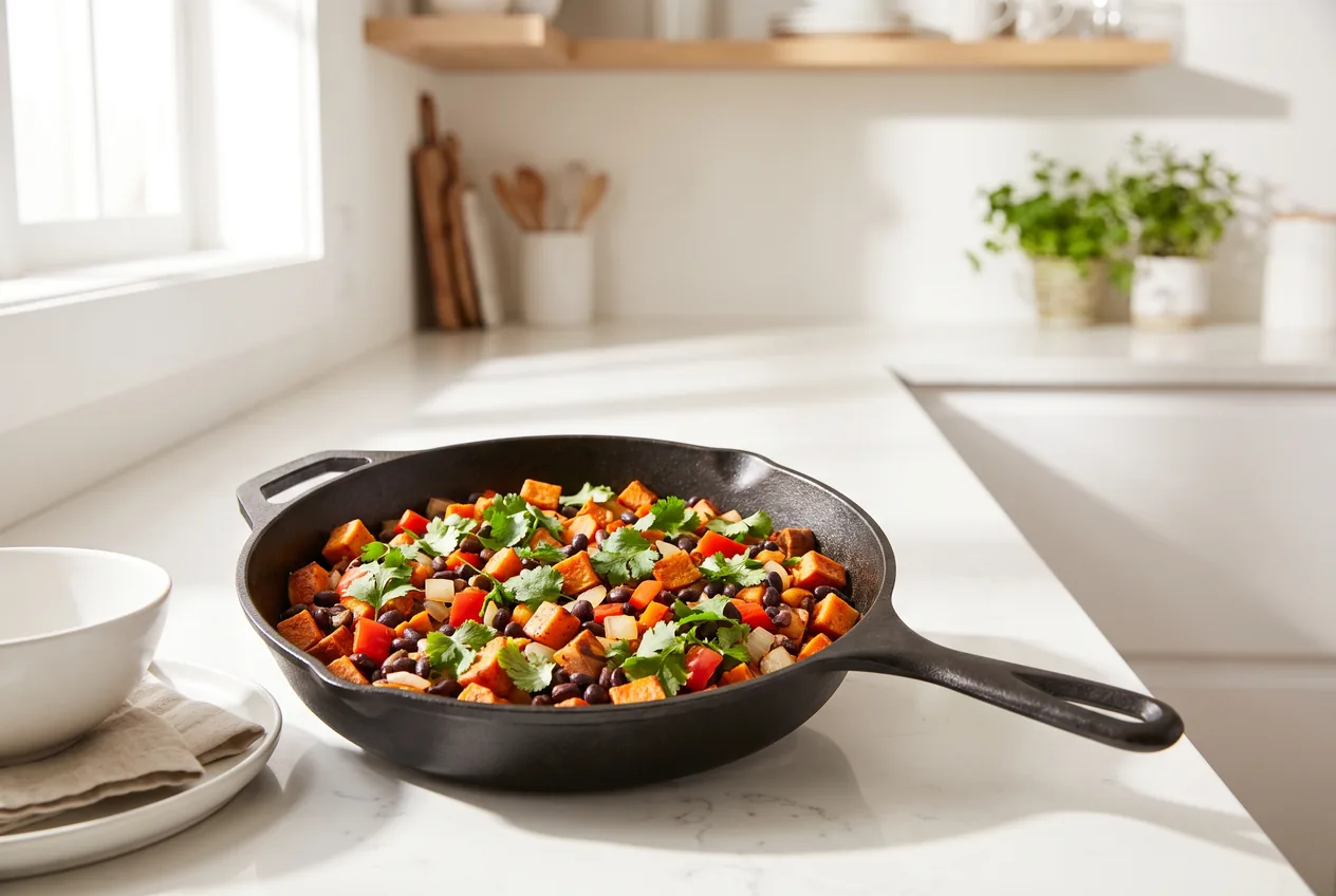 Sweet Potato & Black Bean Skillet